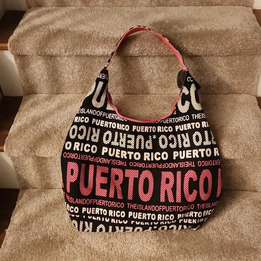 Robin Ruth Puerto Rico Large Canvas Hobo Bag NWT